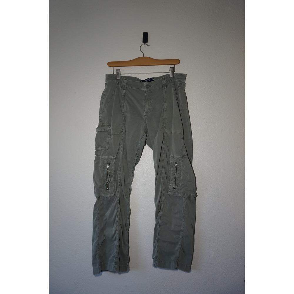 Hollister festival grunge Cargo Pants Low-Rise Baggy Gorpcore Y2K Sage Green 8R